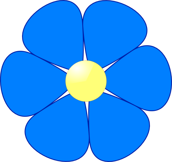 Blue Flower Clipart | Free Download Clip Art | Free Clip Art | on ...