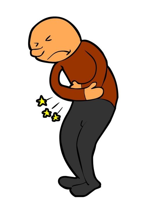 Stomach pain clipart