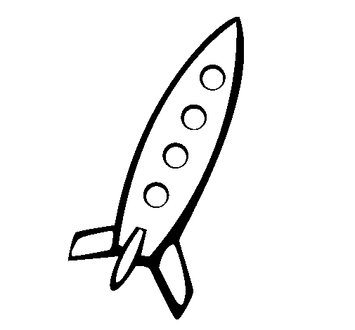 Coloring page Rocket II to color online - Coloringcrew.