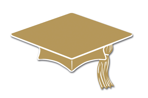 Gold Mini Graduation Cap Cutouts - Decorations - Amols' Fiesta ...