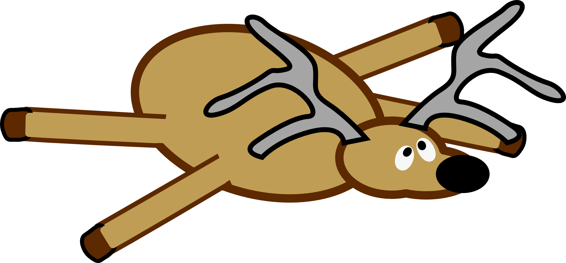 raindeer reindeer flat SVG