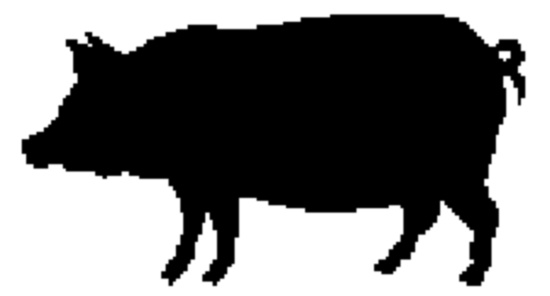Pig - £20.00 : Metal Wall Art | Old West Metal Silhouette Art ...