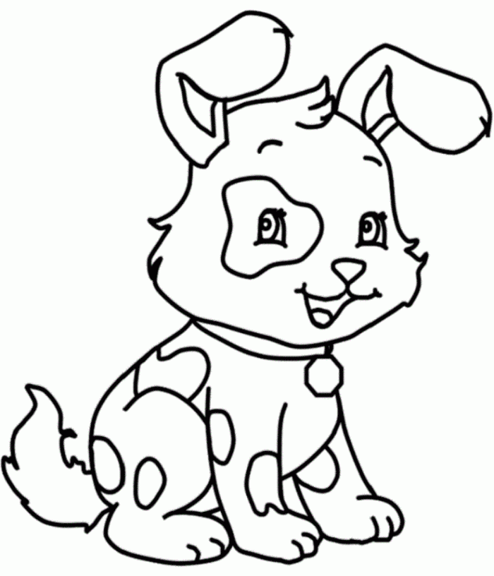 Easy Dog Coloring Pages Kids - Animal Coloring Pages of The Kids ...