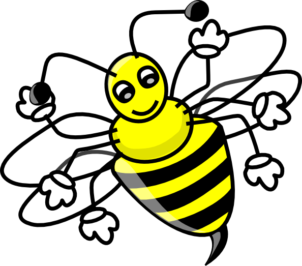 Bee clip art - vector clip art online, royalty free & public domain