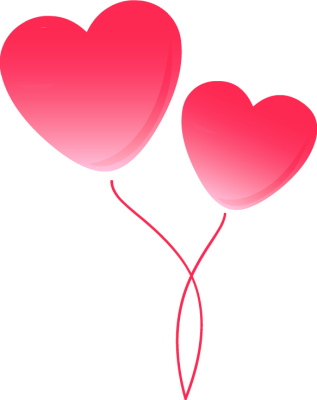 Heart balloon clipart
