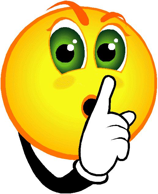 Clipart of shh quiet