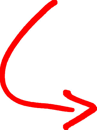 Red Curved Arrow