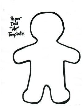 Blank Paper Doll Clipart
