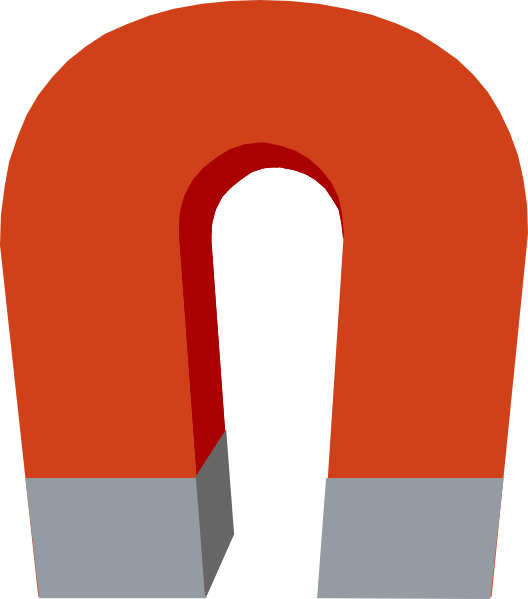 Horseshoe magnet clipart