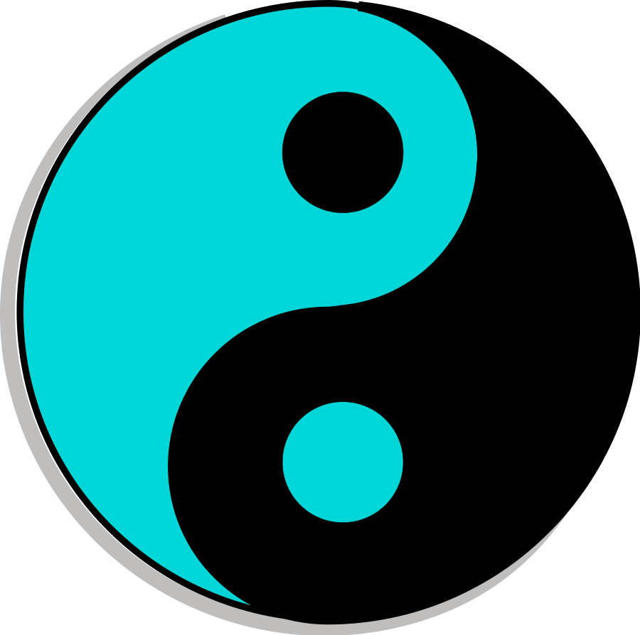 Yin and yang clipart