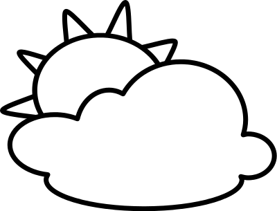 Weather Clipart Black And White Cloudy - ClipArt Best