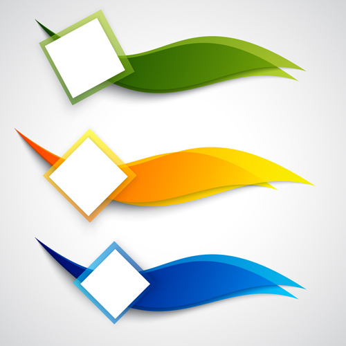 Leaf shape wavy background vector material 04 - Vector Background ...