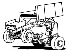 Sprint Car Clip Art - Tumundografico