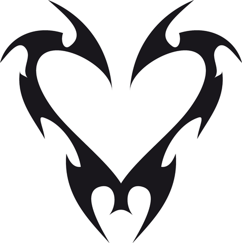 Simple Heart Tattoo Designs For Men | Free Download Clip Art ...