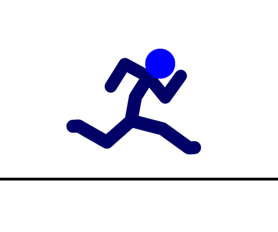 Walking stick man clipart gif
