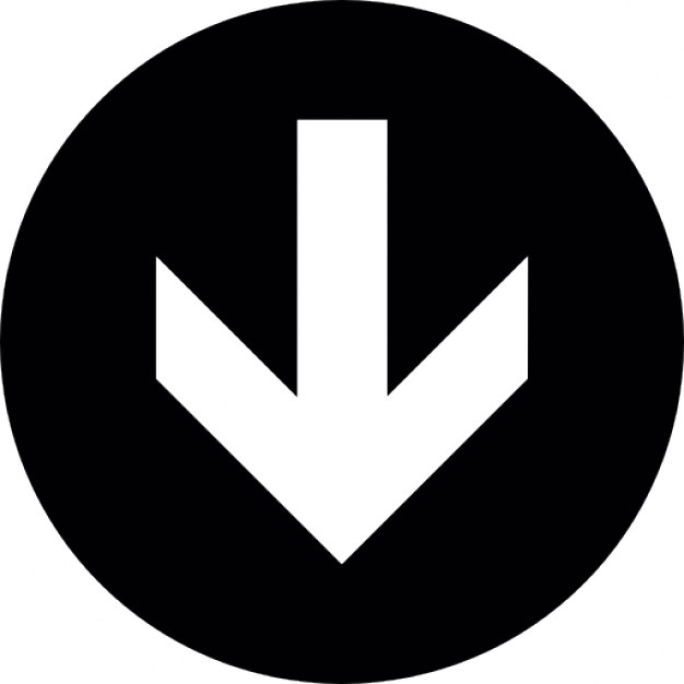 Download or arrow pointing down Icons | Free Download
