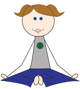Yoga breathing clipart