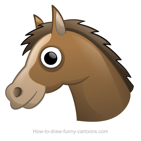 Horse head drawing (Sketching + vector)