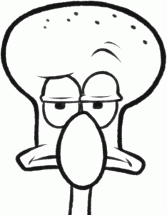 Nickelodeon - How to Draw Squidward Easy