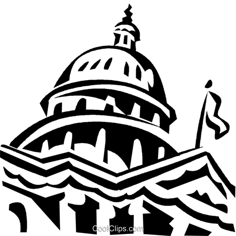 Washington dc capitol clipart