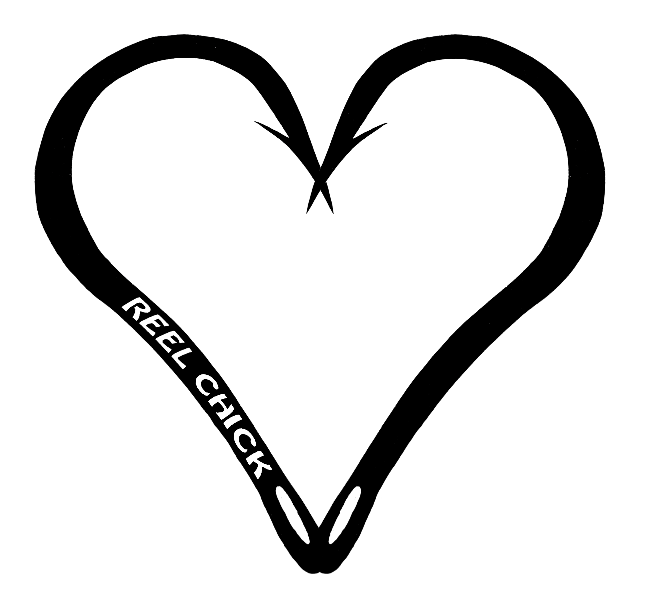 Heart Shaped Fishing Hook - Heart Hook Fishing Decal Sticker