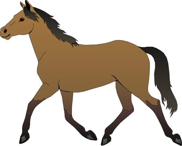 Running Horse Clip Art - Tumundografico