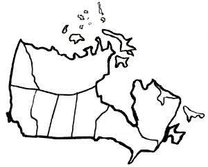 Us And Canada Map Clipart