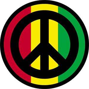 Peace Symbol Rasta - ClipArt Best