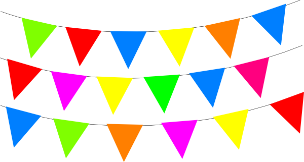 Fiesta banderitas clipart