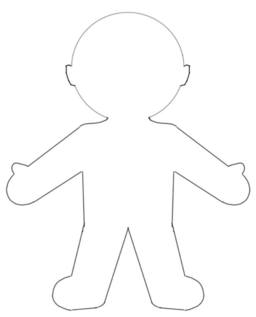 Blank Body Template Male Invitation Templates Clipart - Free to ...