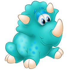 Cute baby dinosaurs clipart