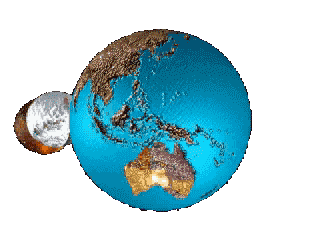 HD webpage space animations and planetry orbits