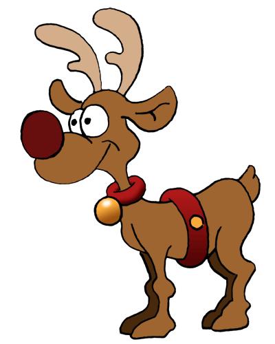 Christmas Santa And Reindeer Clipart