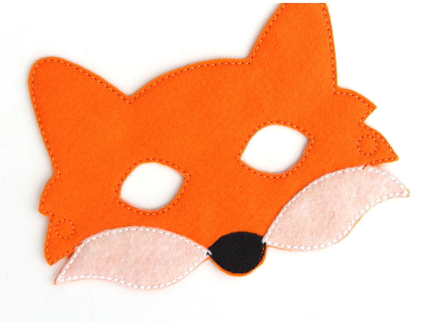 Kids Fox Mask Fox Costume Felt Mask Kids Face by BabyWhatKnots