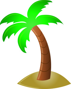 Palm Tree Clip Art Silhouette - Free Clipart Images