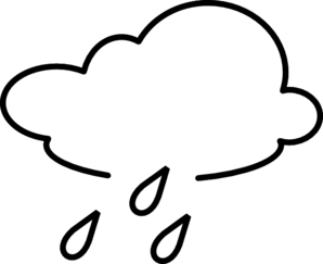 Rainy - Outline clip art - vector clip art online, royalty free ...