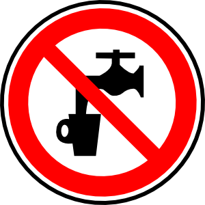 Non Potable Water clip art - vector clip art online, royalty free ...
