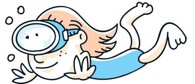 cartoon-girl-swimming- ...