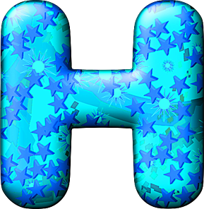 Presentation Alphabets: Party Balloon Cool Letter H
