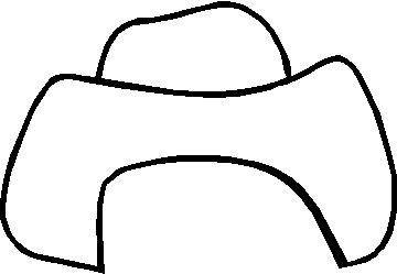 Cowboy Hat Outline