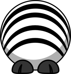 Cartoon Zebra Clip Art Clip Art - vector clip art ...