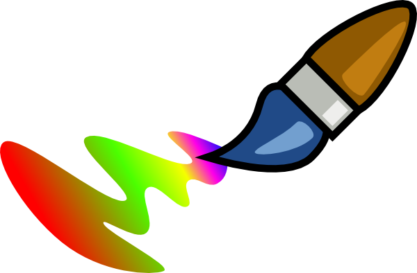Color Brush Cartoon Clip Art - vector clip art online ...