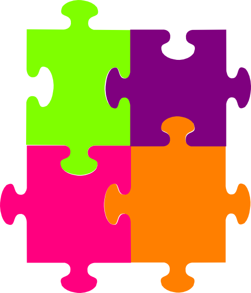 Jigsaw Puzzle 4 Pieces SVG Downloads - Pattern - Download vector ...