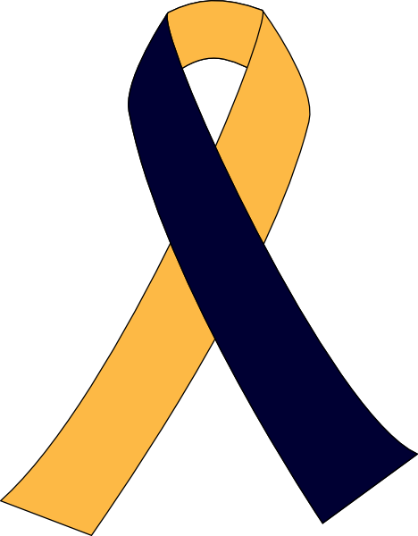 First Blue Second Yellow Ribbon clip art - vector clip art online ...