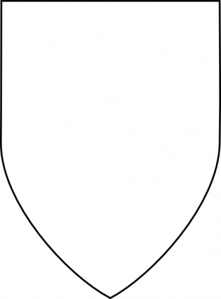 Simple Shield clip art vector, free vector graphics