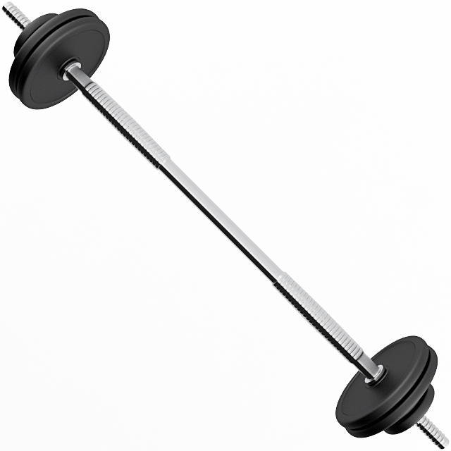 Barbell 3D Model .max .obj .3ds .wrl .wrz - CGTrader.