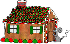 Christmas House Clipart - Animated Christmas Houses