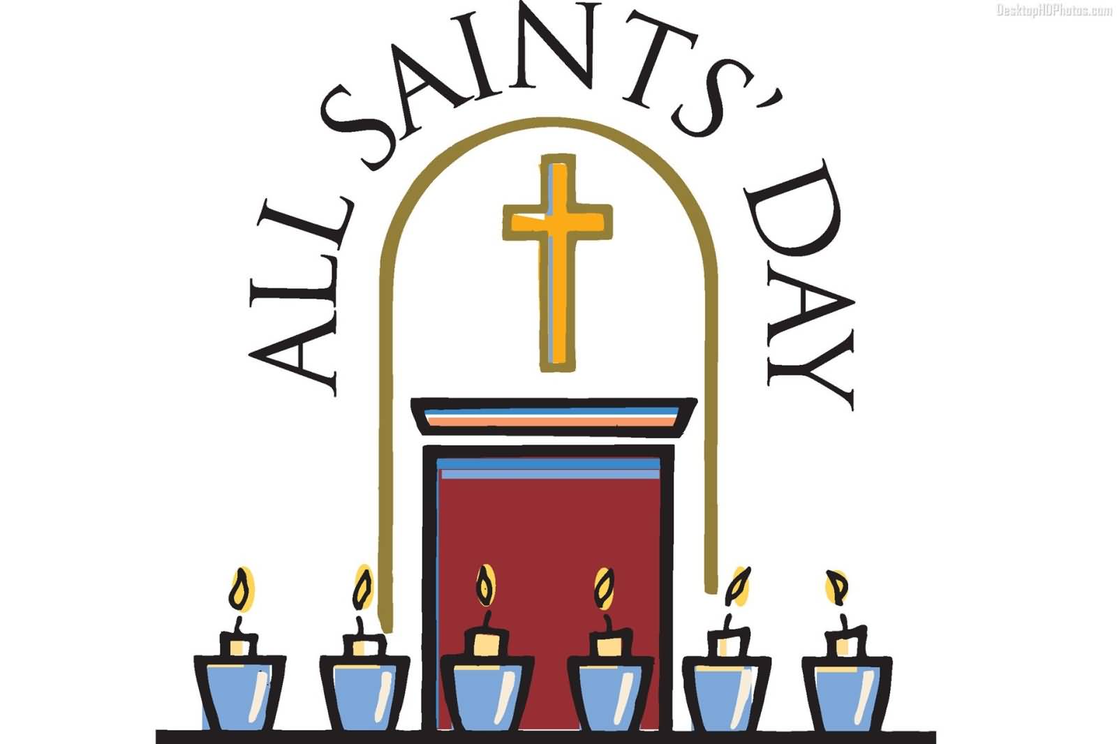 All Saints Day Clip Art - Tumundografico