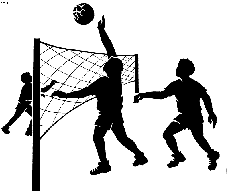 Volleyball net clipart black and white - ClipartFox