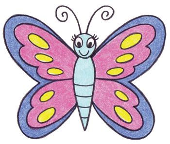 Butterfly Drawings In Pencil - ClipArt Best